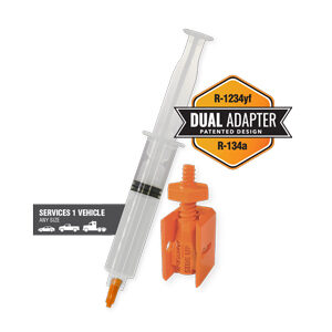 A/C Leak sealant with Dual Adaptor from LeakFinder