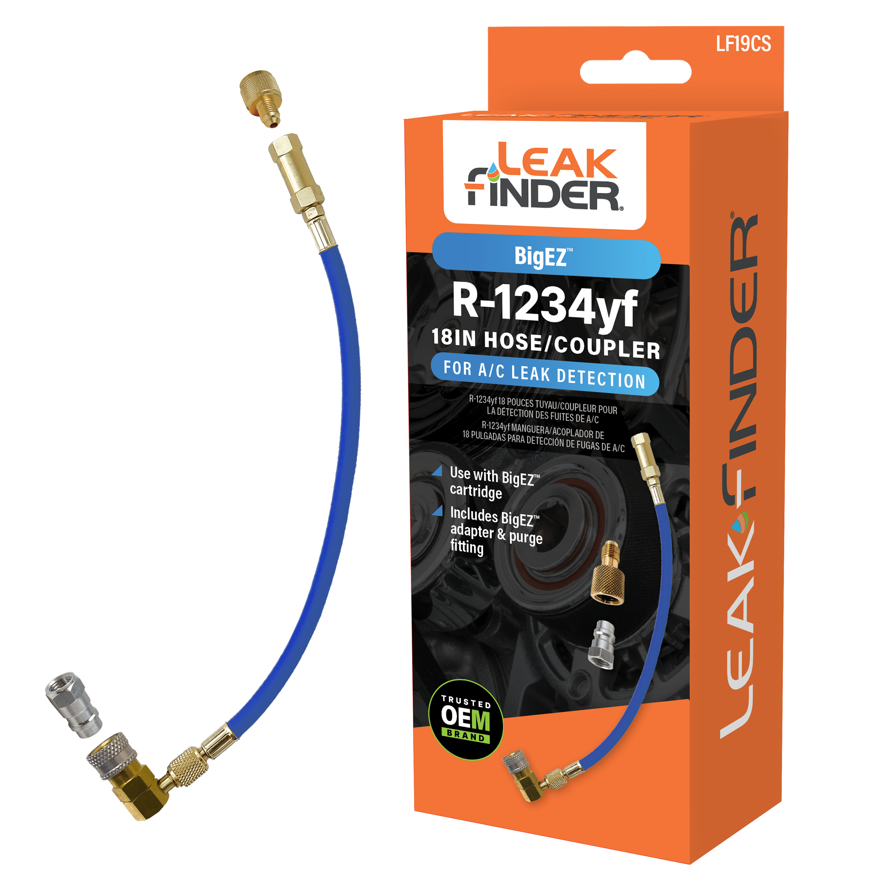 LF19CS R-1234yf Hose with coupler from Leakfinder
